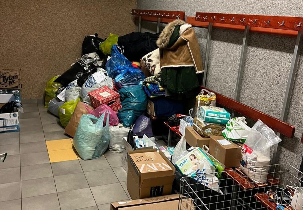 Towary podarowane dla uchodźców