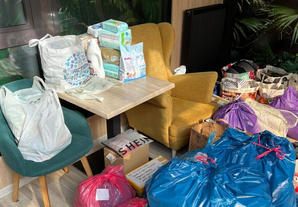 Towary podarowane dla uchodźców