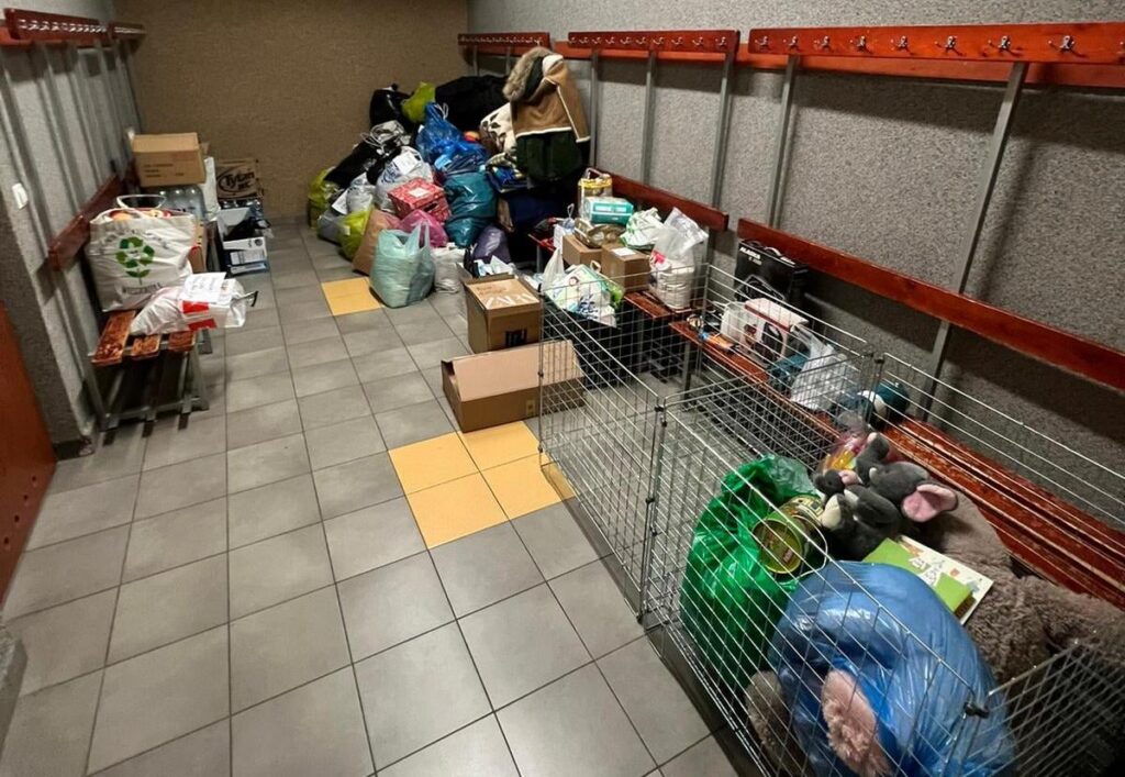 Towary podarowane dla uchodźców