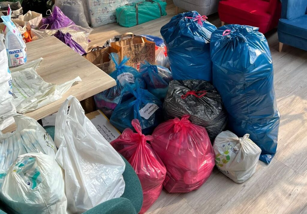 Towary podarowane dla uchodźców