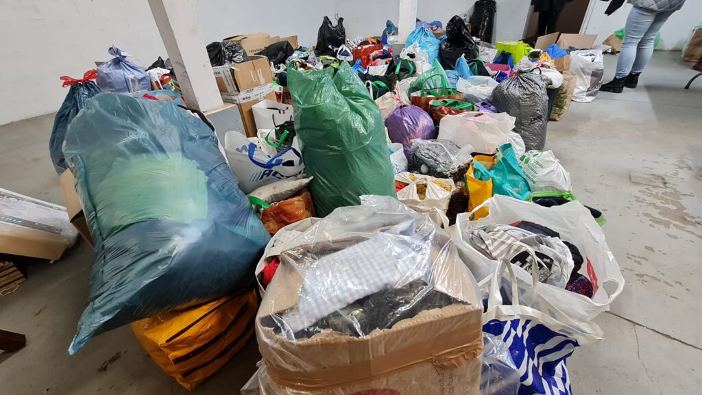 Towary podarowane dla uchodźców