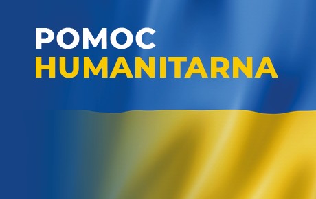 Plakat z flagą ukraińską