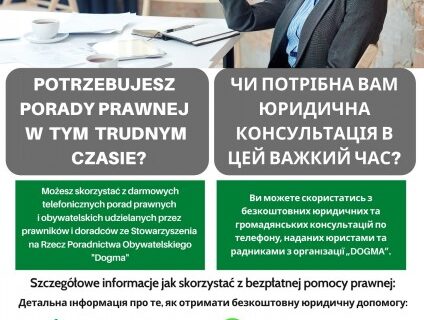 Ulotka informacyjna w języku polskim i obcym