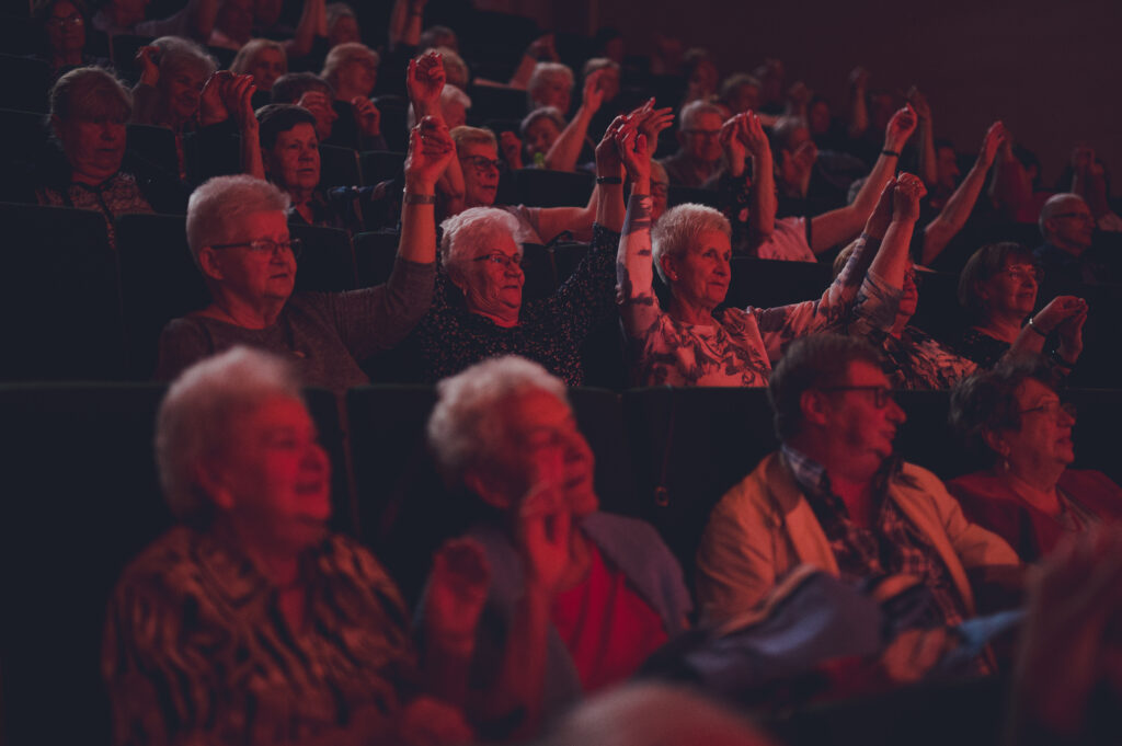 Widownia Siemianowickiego Centrum Kultury Park Tradycji.
