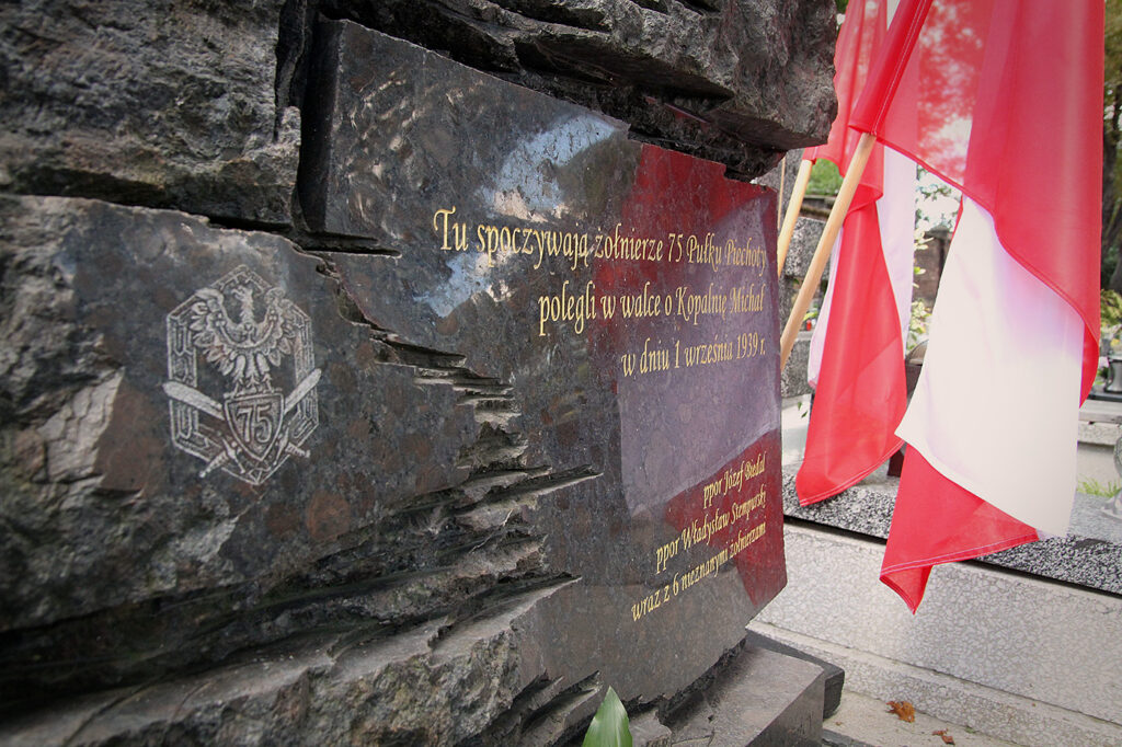 Pomnik żołnierzy 75. Pułku Piechoty, którzy polegli w walce o Kopalnię Michał.