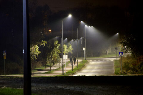 Ledowe oświetlenie uliczne w Siemianowicach Śląskich.