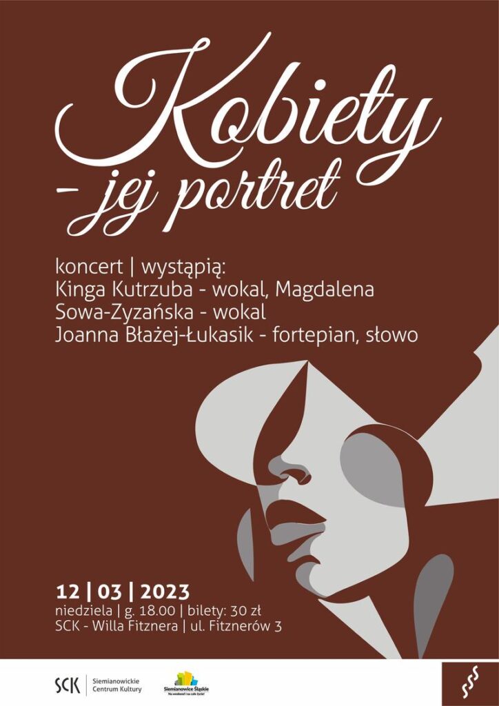 Plakat koncertu Kobiety-jej portret