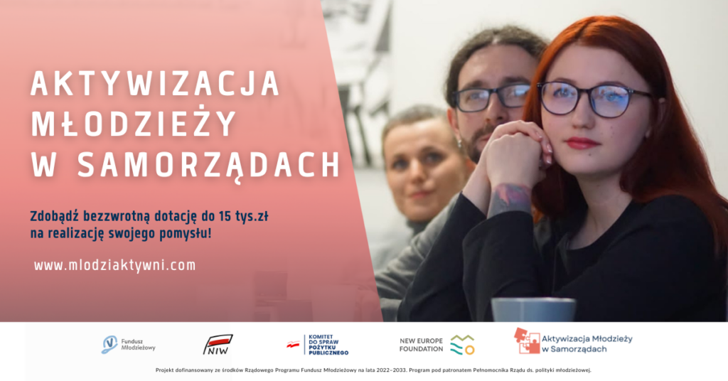 Plakat: Aktywizacja Młodzieży w Samorządach