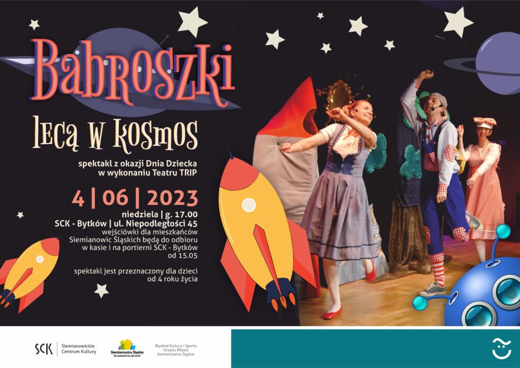 Plakat zapraszający na spektakl dla dzieci