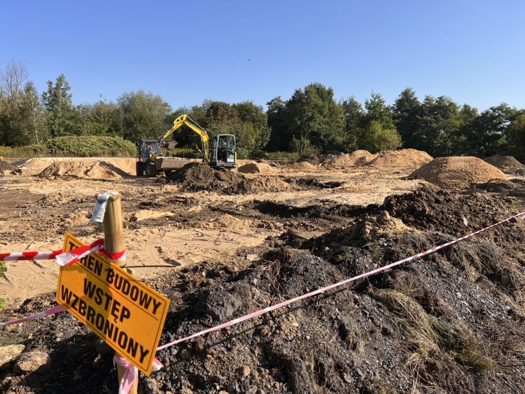 Teren, na którym powstaje pumptrack