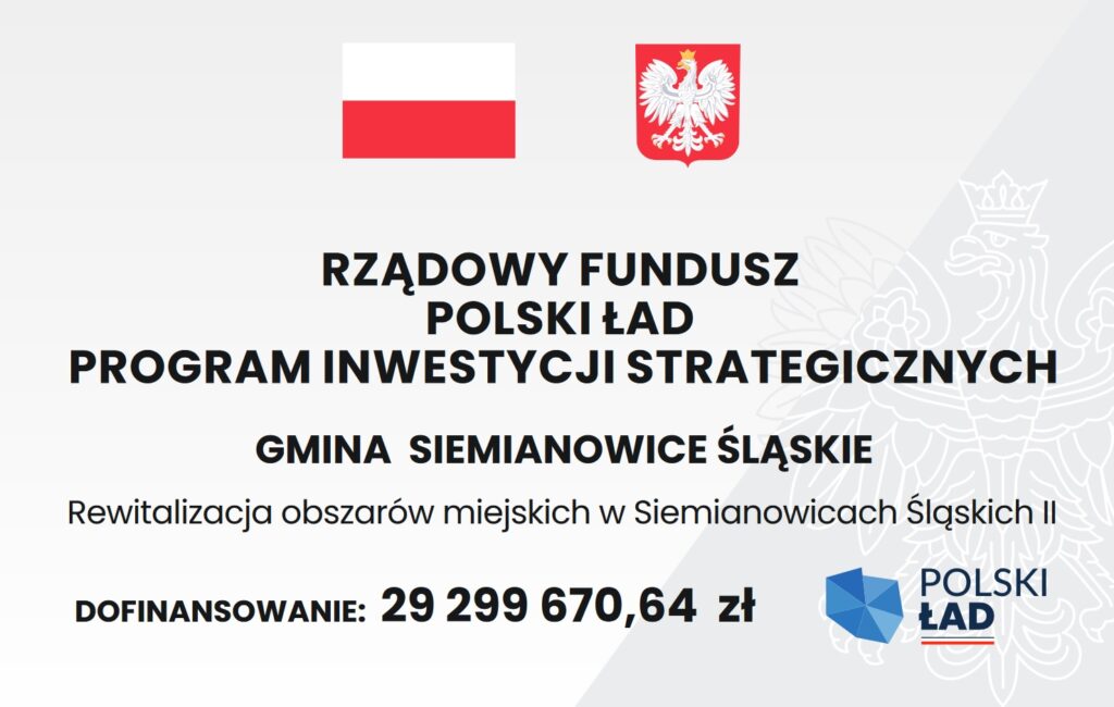 Plansza Rewitalizacja obszarów miejskich w Siemianowicach Śląskich II