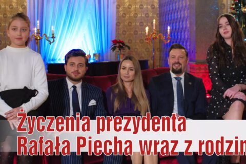 Prezydent Rafał Piech z rodziną