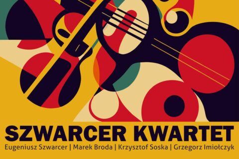 Plakat na koncert zespołu "Szwarcer Kwartet"