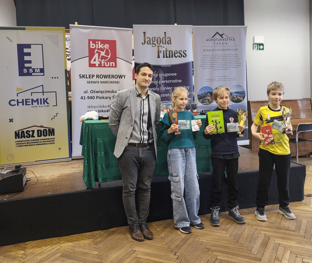 Nagrodzeni zawodnicy najmłodszej grupy U 11