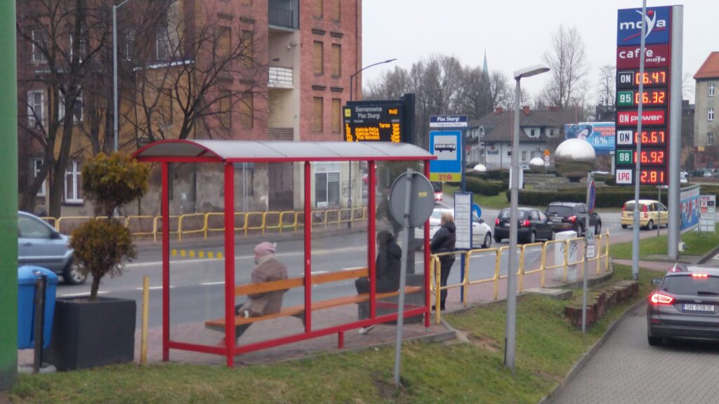Siemianowice Plac Skargi przystanek Autobusowy