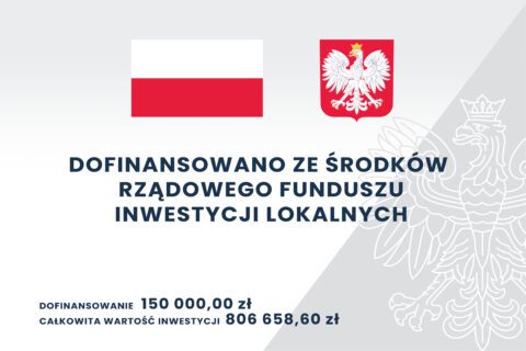 Tablica Rządowego Funduszu Inwestycji Lokalnych: Modernizacja nawierzchni ulic Ptasie Osiedle w Siemianowicach Śląskich