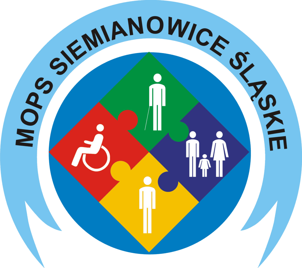 LOGO: NA PLANIE KOŁA, 4 GRAFIKI - BENEFICJENCI MOPS