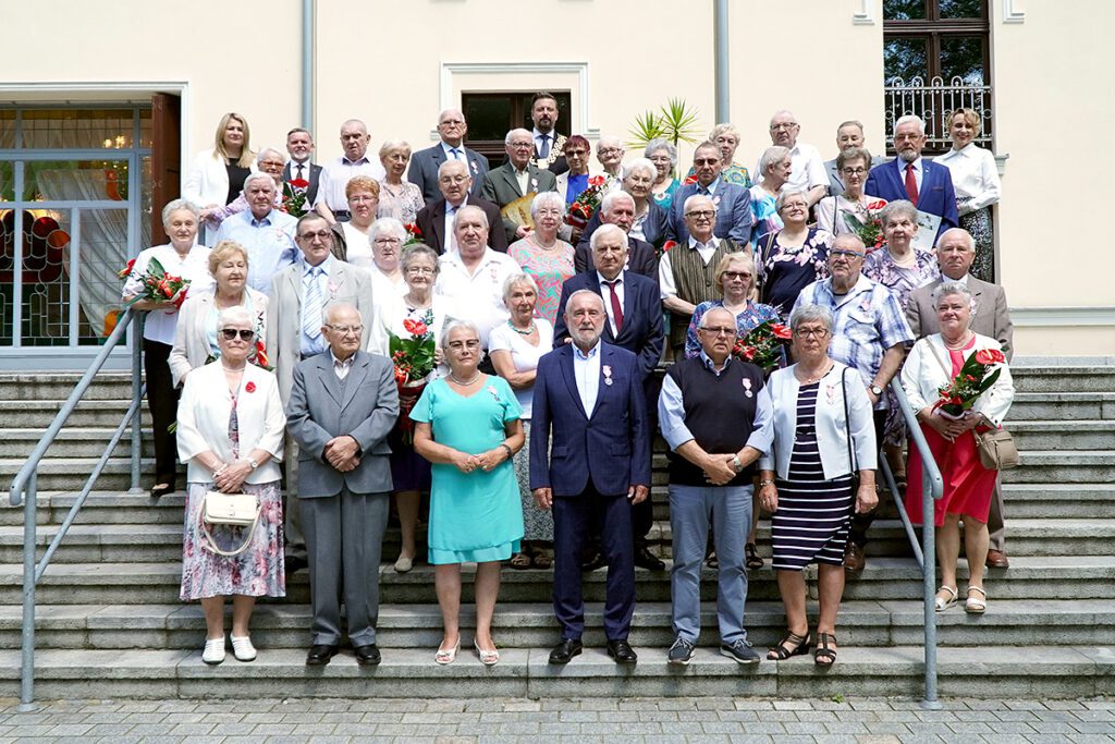 Złote, Diamentowe i Żelazne Pary, które gościły w michałkowickim Zameczku.