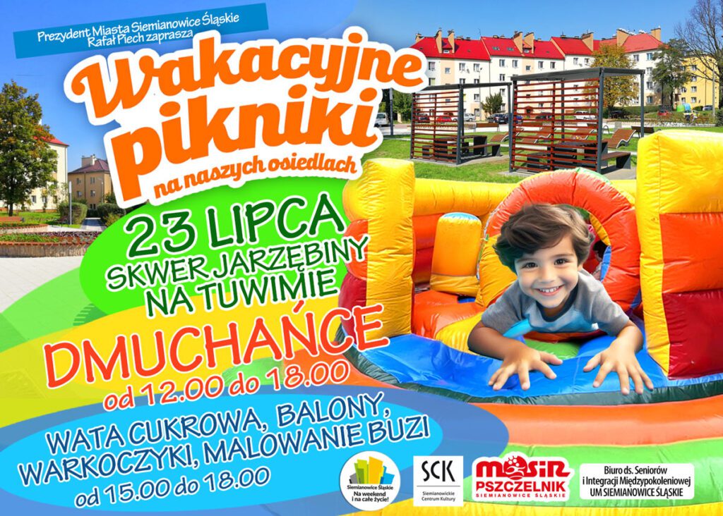 Plakat zapowiadający piknik rodzinny