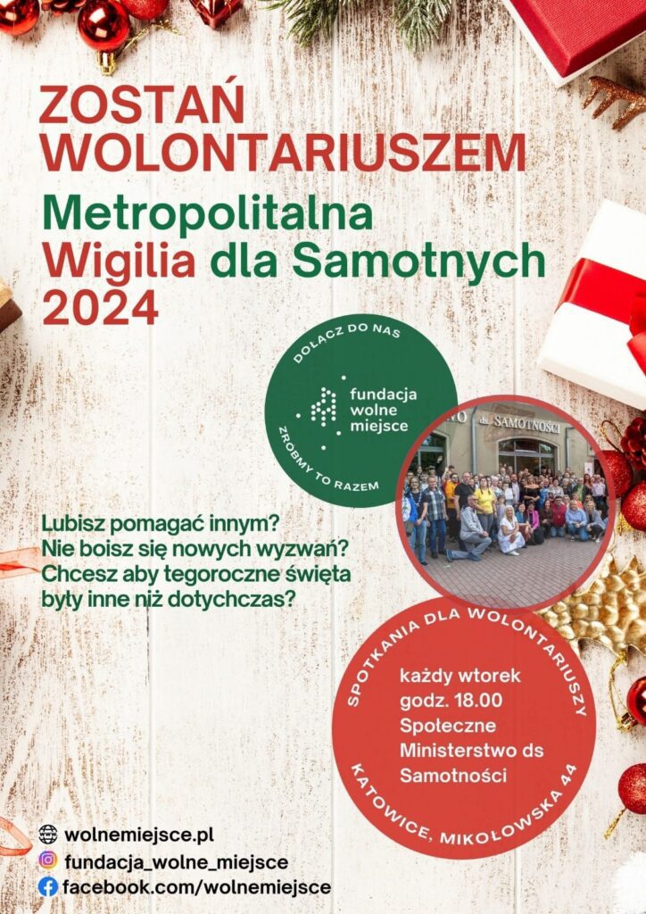 plakat Metropolitalna Wigilia dla Samotnych