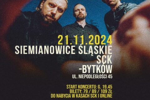 Afisz zapraszający na koncert zespołu Tides From Nebula w SCK - Bytków