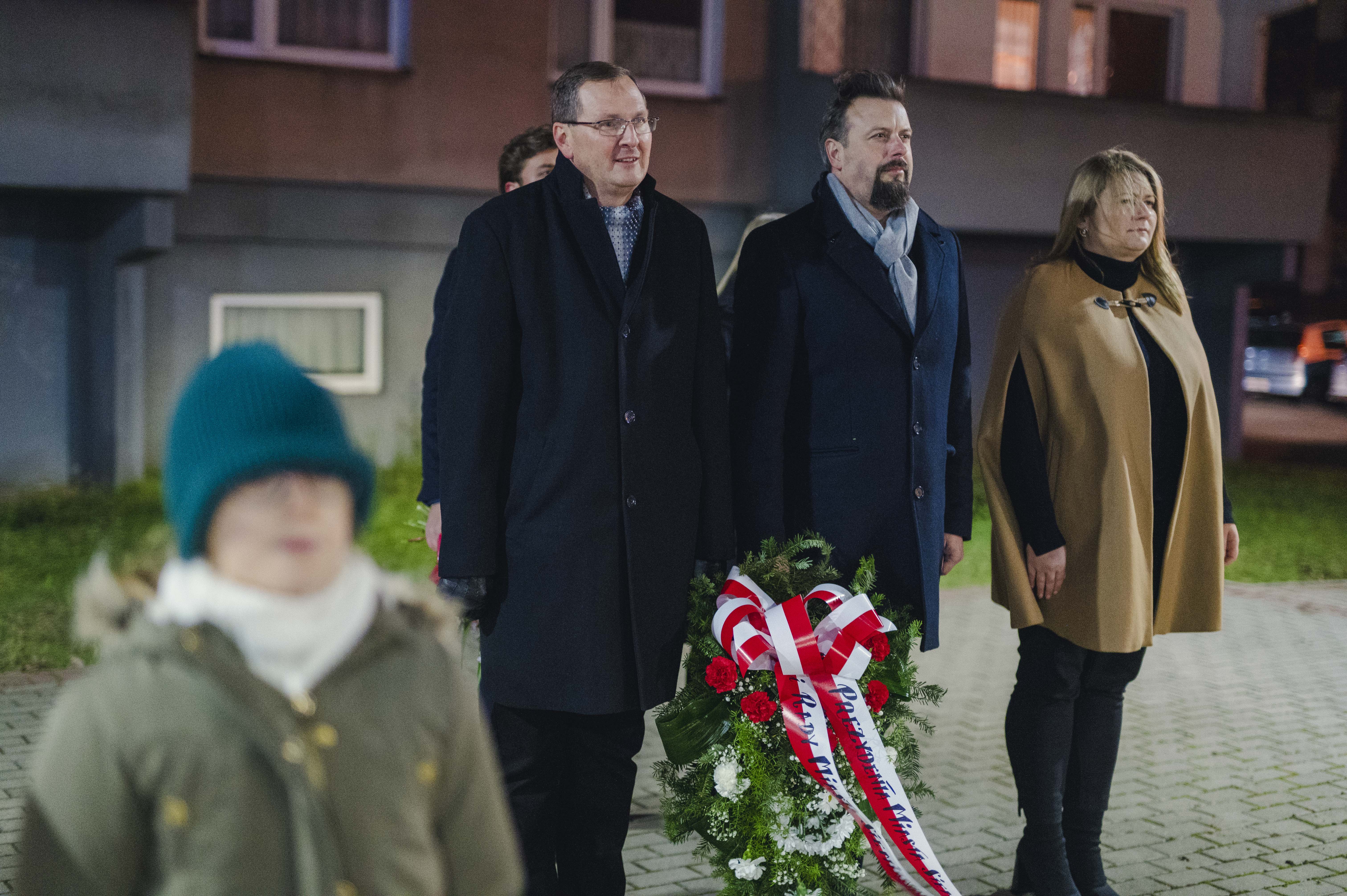 Apel Pamięci przy pomniku Skrzeka i Wójcika w Bytkowie