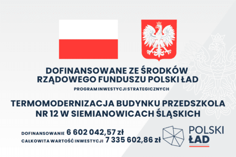 Plakat Termomodernizacja Przedszkola nr 12