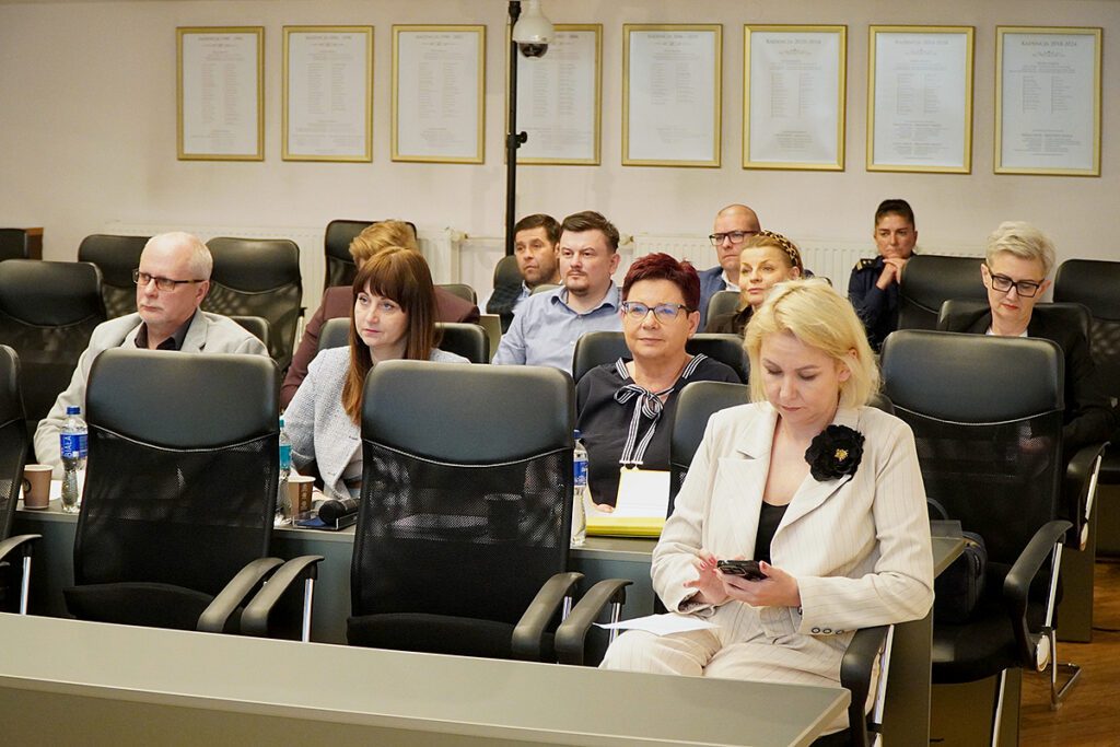 Marta Nowacka (na pierwszym planie), Prezes Zarządu Szpitala Miejskiego w Siemianowicach Śląskich sp. z o. o.