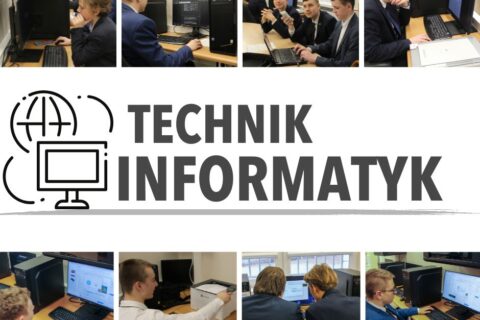 Grafika promująca klasę technik informatyk