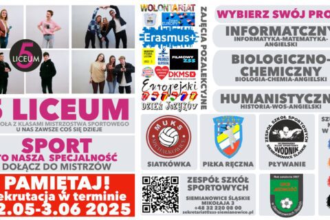 Grafika promująca Liceum nr 5