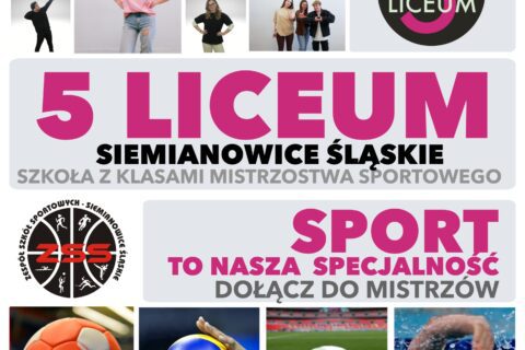 Grafika promująca 5 Liceum