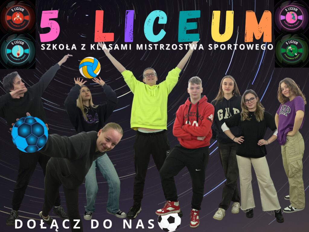 Grafika promująca 5 liceum