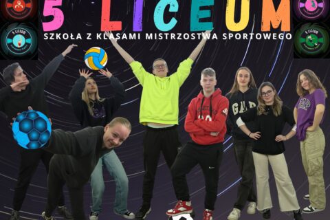 Grafika promująca 5 liceum