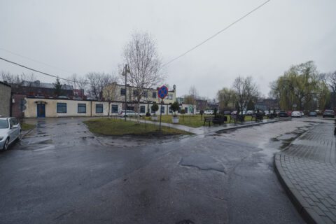 Układ drogowy na terenie szpitala miejskiego