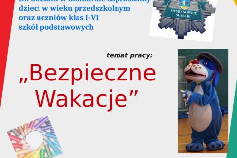 Plakat informujący o konkursie plastycznym