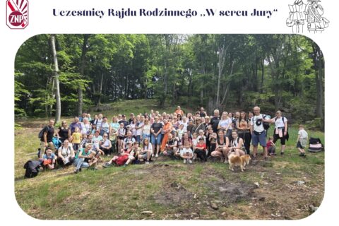 Uczestnicy rajdu rodzinnego