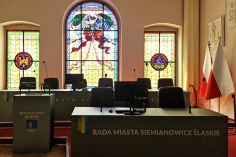 Sala Sesyjna Urzędu Miasta w Siemianowicach Śląskich.