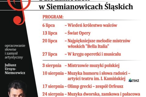 Zaproszenie na cykl letnich koncertów Muzyka u Rheibabenów na tarasie SCK - Zameczek