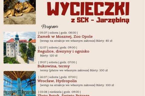 Zaproszenie na wycieczki letnie z SCK - Jarzębina