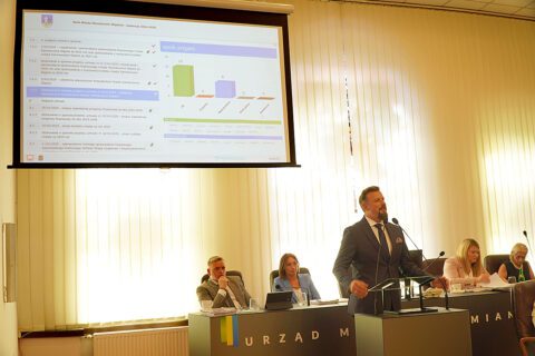 Rafał Piech, Prezydent Miasta Siemianowice Śląskie po głosowaniu nad udzieleniem absolutorium.