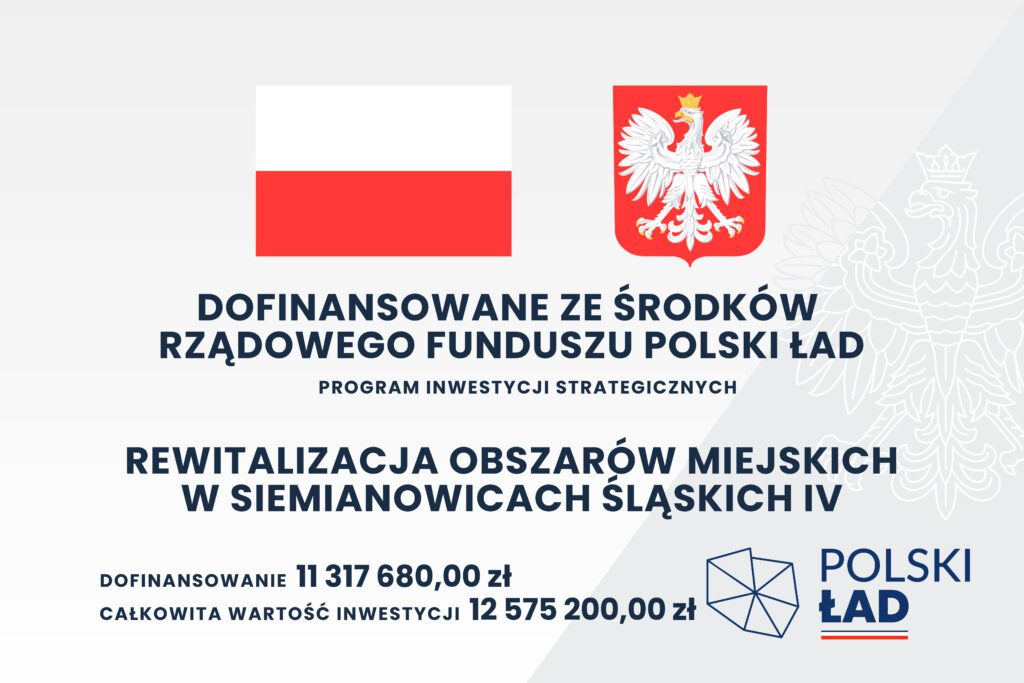 Plakat Rewitalizacja obszarów miejskich w Siemianowicach Śląskich IV