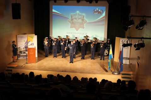 Tegoroczne Święto Policji uświetnił występ orkiestry dętej wywodzącej się z tej formacji.