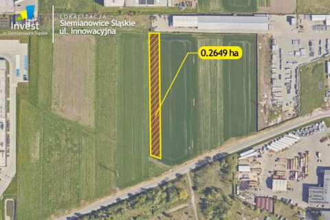 Grafika przedstawiająca lokalizację działki