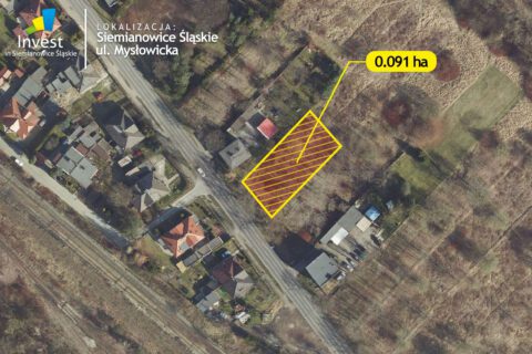 Grafika przedstawiająca działkę na sprzedaż