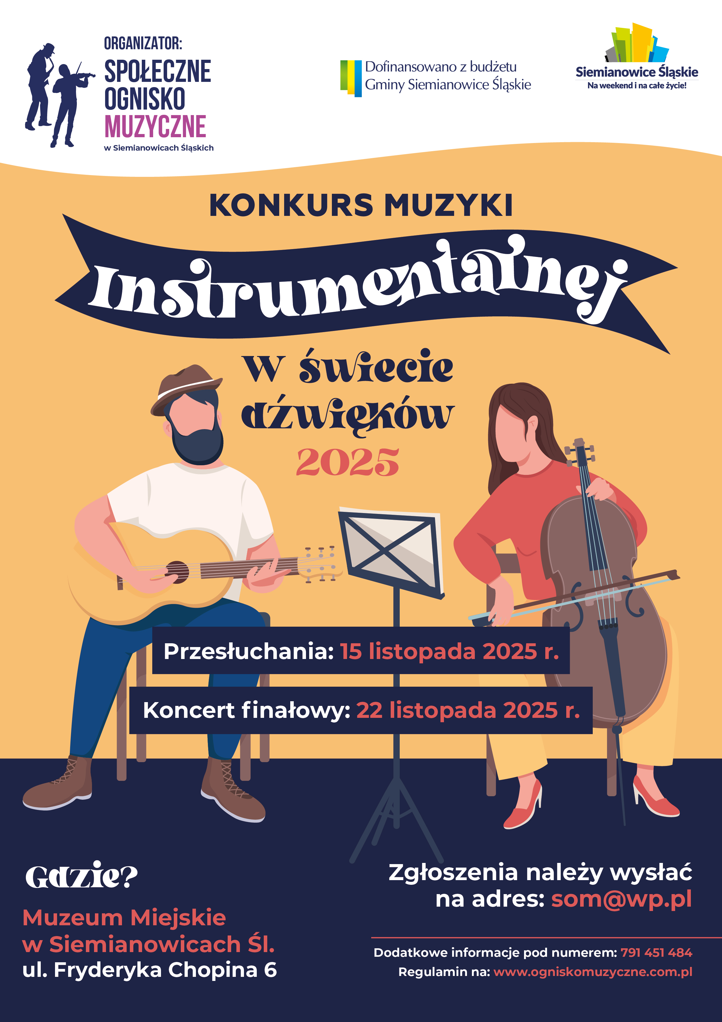 Konkurs muzyki instrumentalnej „W świecie dźwięków 2025”