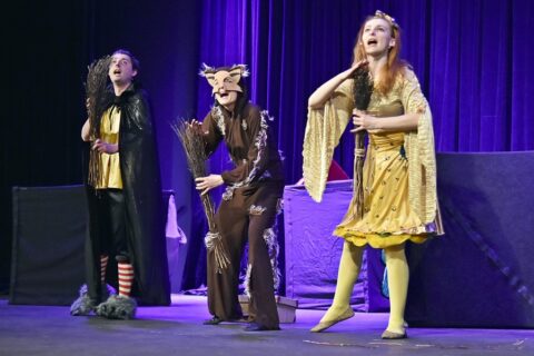 Zaproszenie na spektakl dla dzieci "Tajemnica skarbu na kurzej nóżce"