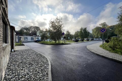 Układ drogowy przy Szpitalu po modernizacji