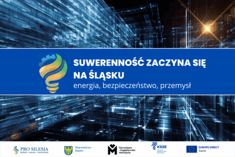 Grafika dot. konferencji Suwerenność zaczyna się na Śląsku - organizowanej przez Urząd Marszałkowski Województwa Śląskiego