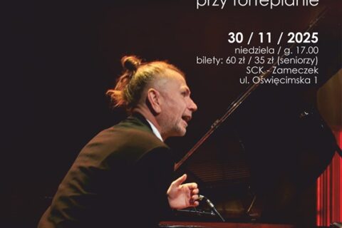 Plakat Adam Snopek przy fortepianie