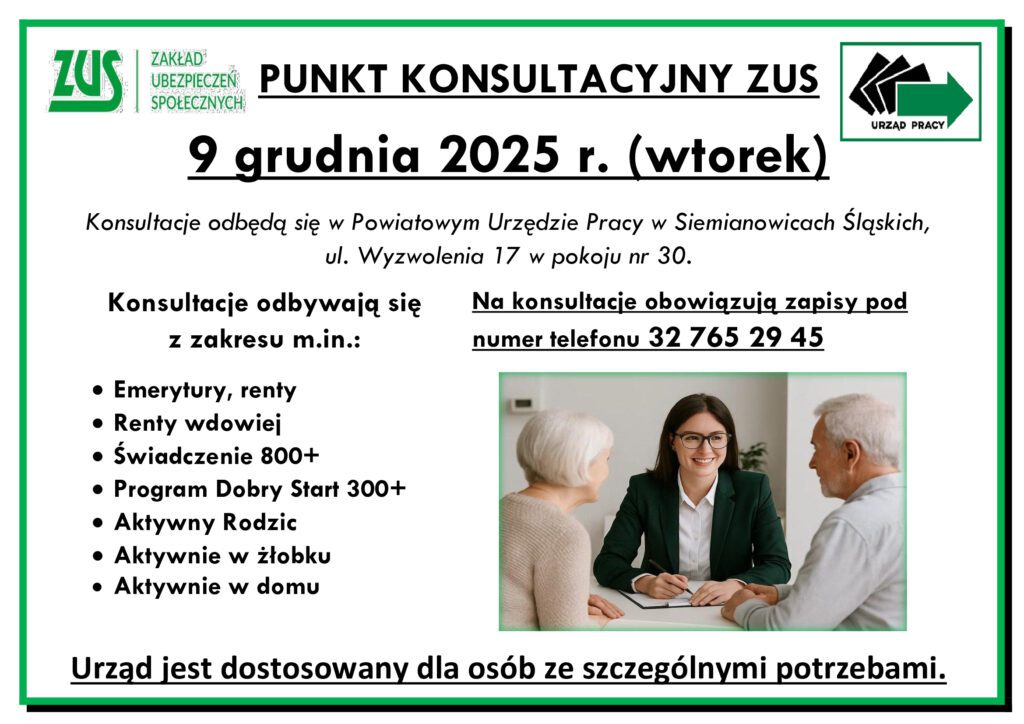 Grafika informująca o konsulatcjach